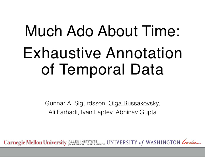 much ado about time exhaustive annotation of temporal data