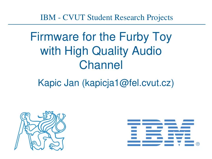 with high quality audio