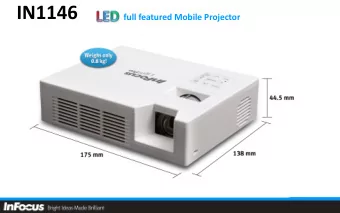 IN1146  full featured Mobile Projector  IN1146  full featured Mobile Projector  38% Lighter and 42%