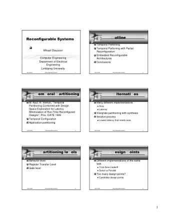 Temporal Partioning  Temporal
