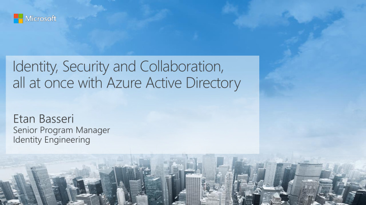all at once with azure active directory
