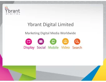 Ybrant Digital Limited Marketing Digital Media Worldwide About us  24 local offices  50