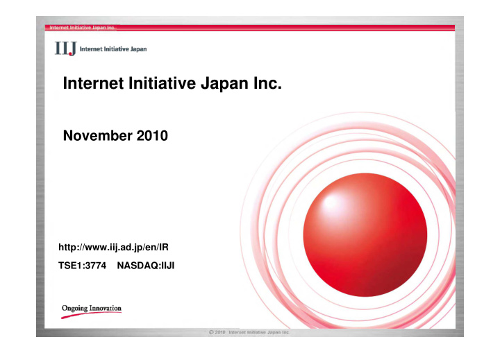 internet initiative japan inc