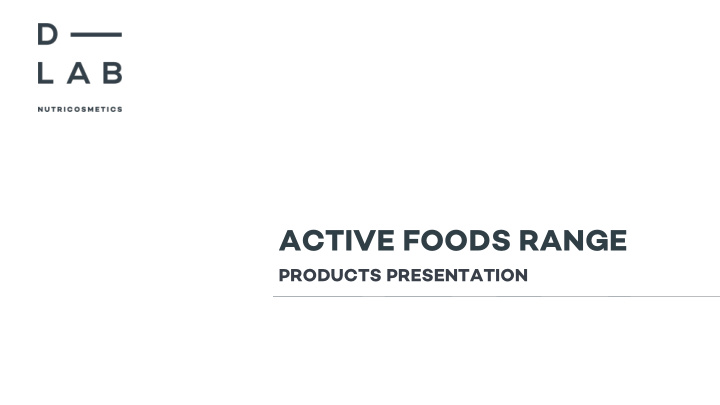 active foods range