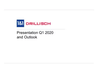 Presentation Q1 2020  and Outlook  Agenda  Business Development Q1 2020  Outlook 2020  2
