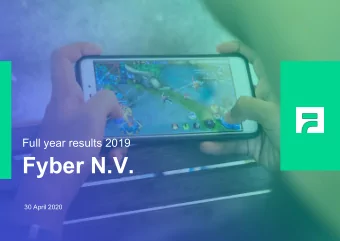 Fyber N.V.  30 April 2020  1  2  3  4  Agenda  Highlights &amp;  Products &amp;  Global growth