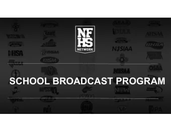 SCHOOL BROADCAST PROGRAM  THE LARGEST BROADCASTER OF HIGH SCHOOL SPO  MANUAL SPORT PRODUCTION  MORE