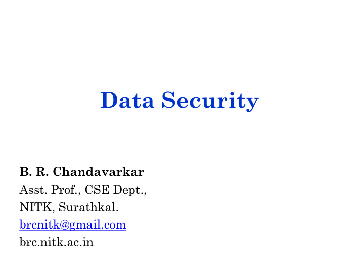 data security