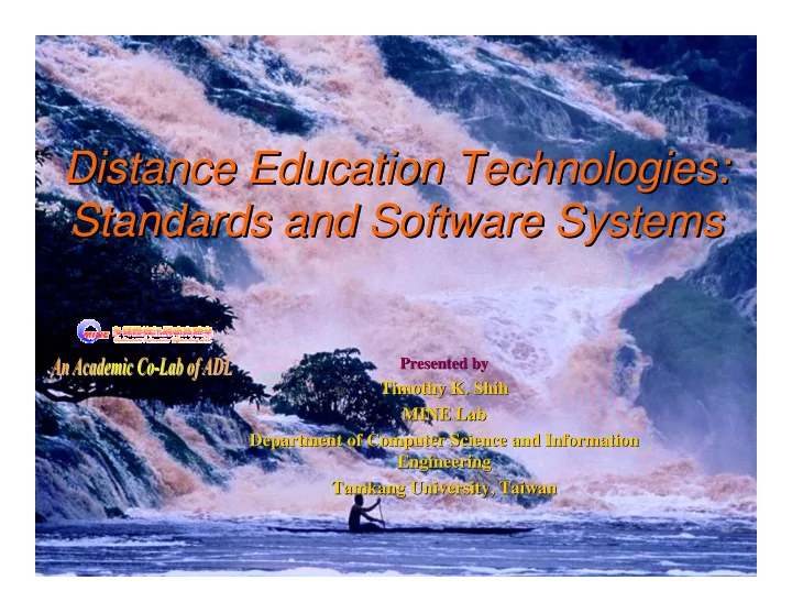distance education technologies distance education