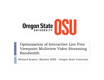 Optimization of Interactive Live Free  Optimization of Interactive Live Free  Viewpoint Multiview