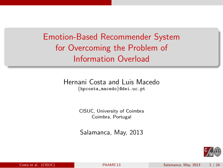 emotion based recommender system for overcoming the