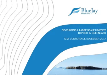 DEVEL  ELOPI  PING  NG A LARGE  GE SCALE  ALE ILME  MENITE  NITE  DEPOSIT  SIT IN GREENL  ENLAND