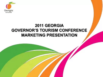 MARKETING PRESENTATION  ExploreGeorgia.org Highlights    82% of site traffic is first  time