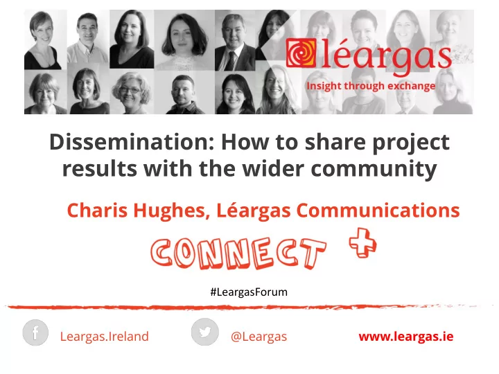 dissemination how to share project results with the wider
