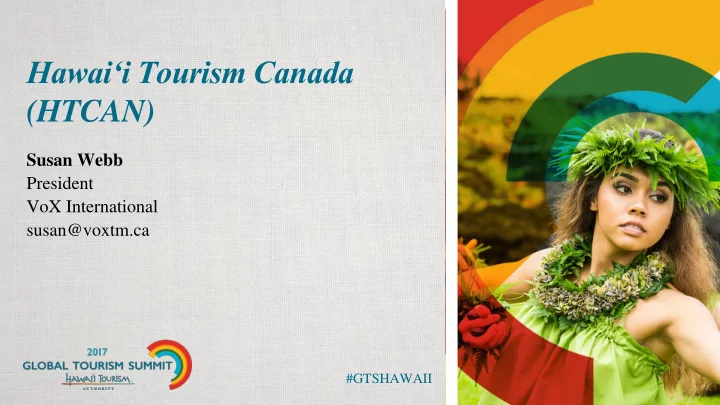 hawai i tourism canada