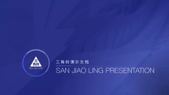 SAN JIAO LING PRESENTATION  SAN JIAO LING       About Us  2015