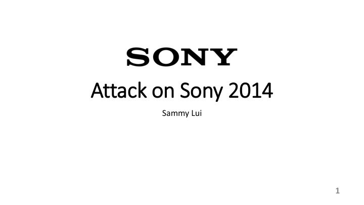 attack on sony 2014