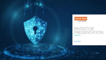 MAY 2020 This presentation and the accompanying slides (the Presentation), which have been