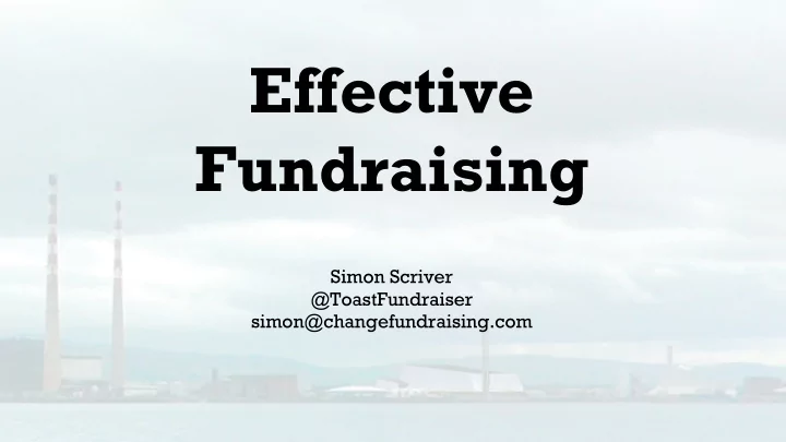 effective fundraising