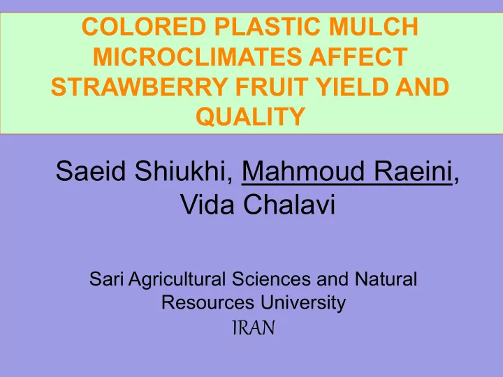saeid shiukhi mahmoud raeini