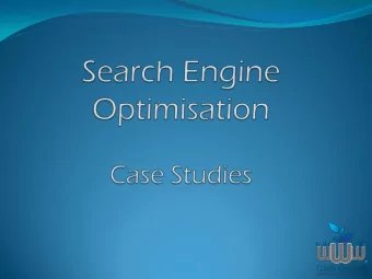 Introduction  WebGrowth has 4 years experience in search engine  marketing  Over the years we