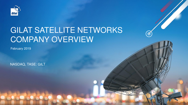 gilat satellite networks
