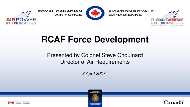 rcaf force development
