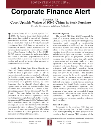 I n Landreth Timber Co. v. Landreth , 471 U.S. 681  Factual Background  (1985), the Supreme Court