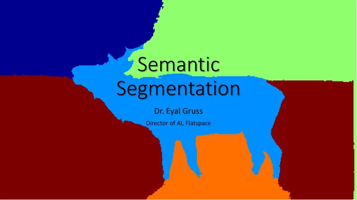 semantic segmentation