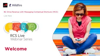 Welcome  Paul Schonewald  Programme Marketing Director  GSMA  Paul joined the GSMA in  Paul has