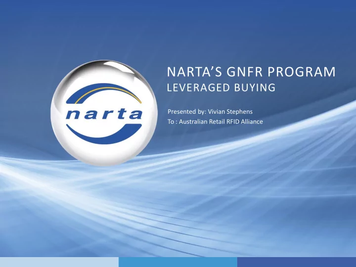 narta s gnfr program