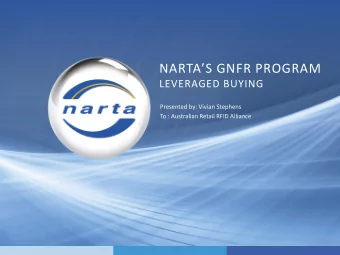 NARTAS GNFR PROGRAM  LEVERAGED BUYING  Presented by: Vivian Stephens  To : Australian Retail