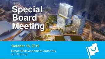 Special  Board  Meeting  October 18, 2019  General &amp; Agenda  Roll Call  TEFRA Hearing for
