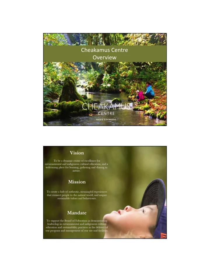 cheakamus centre overview trustee seminar june 10 2014