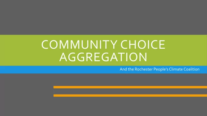 aggregation