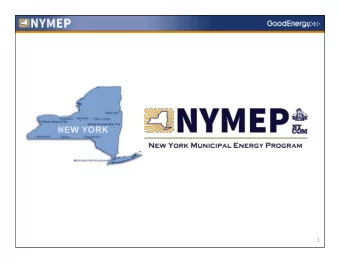 1    The New York Conference of Mayors (NYCOM) and the Association of  Towns have created the