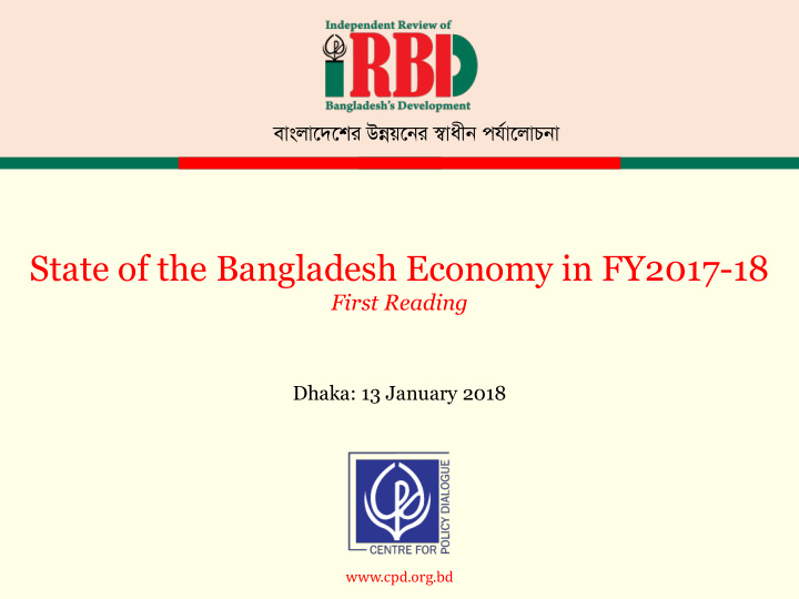 state of the bangladesh economy in fy2017 18