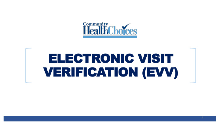 verification evv