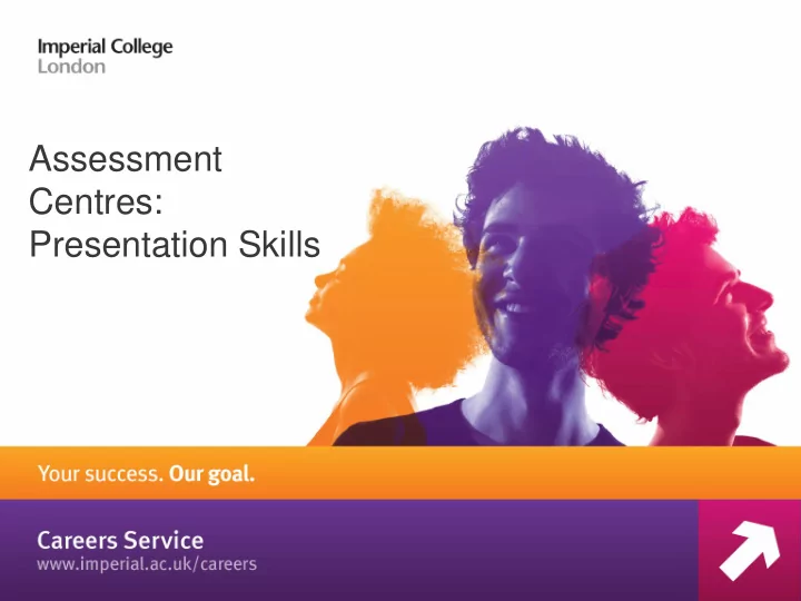 presentation skills aims of this session