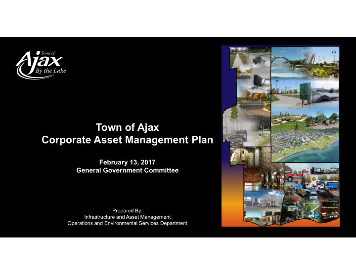 town of ajax corporate asset management plan