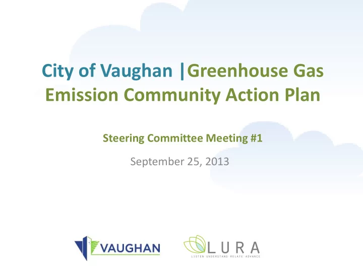 city of vaughan greenhouse gas emission community action