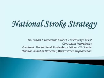 Directo  ctor, Board of Directo  tors  rs, World Stroke  e Organiz  nizati  ation  on  Stroke