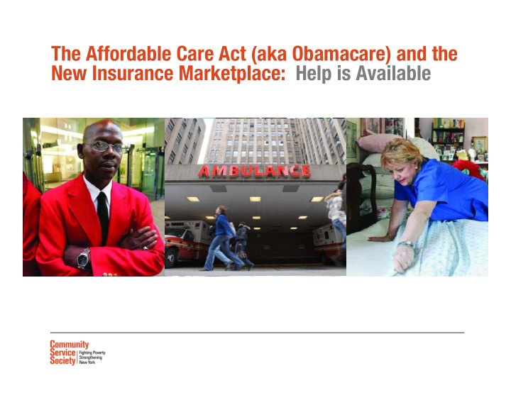 the affordable care act aka obamacare and the new