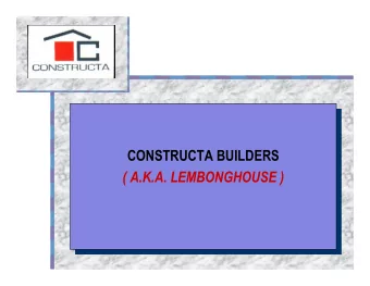 CONSTRUCTA BUILDERS  CONSTRUCTA BUILDERS  ( A.K.A. LEMBONGHOUSE )  ( A.K.A. LEMBONGHOUSE )