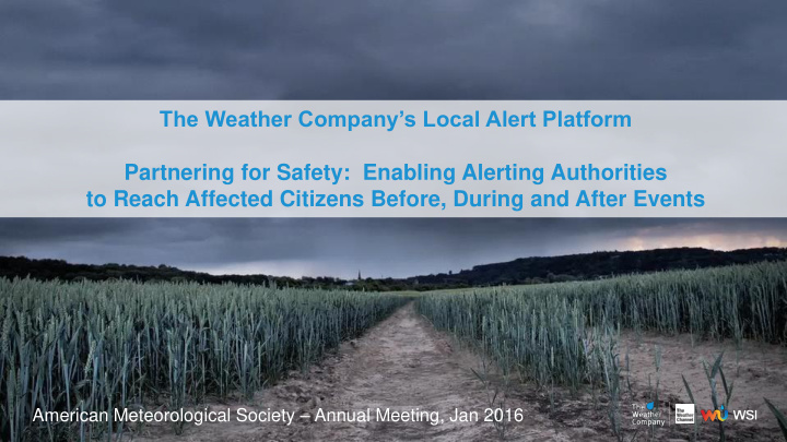 partnering for safety enabling alerting authorities to