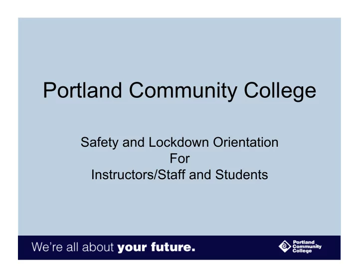 portland community college
