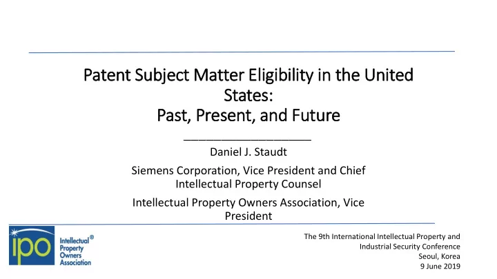 daniel j staudt siemens corporation vice president and