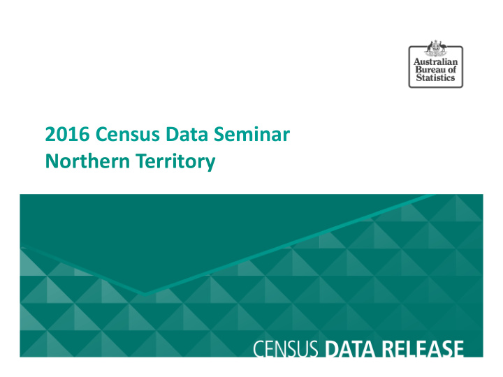 2016 census data seminar