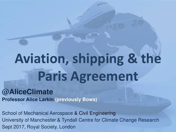 aviation shipping the