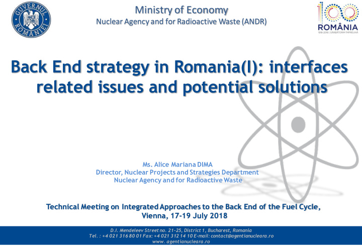 back end strategy in romania i interfaces